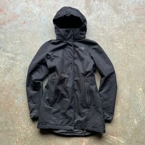 The North Face Womens Black Ins Ancha Parka II Hooded Jacket Coat NF0A3C8G M